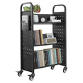 carrelli per libri nero con ruote