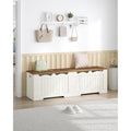 panche contenitore bianco per letto con schienale