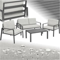 divani grigio resistente alluminio