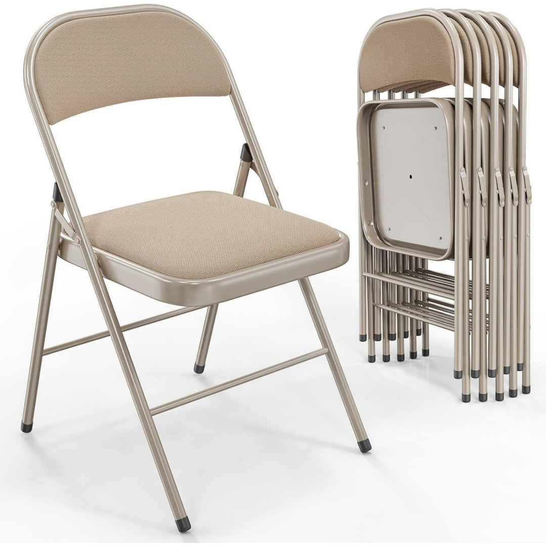 Sedia con struttura in acciaio cachi-blg