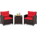 set da conversazioni rosso relax resistente