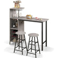 set bar grigio reclinabile
