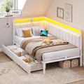 Letto con cassetti beige