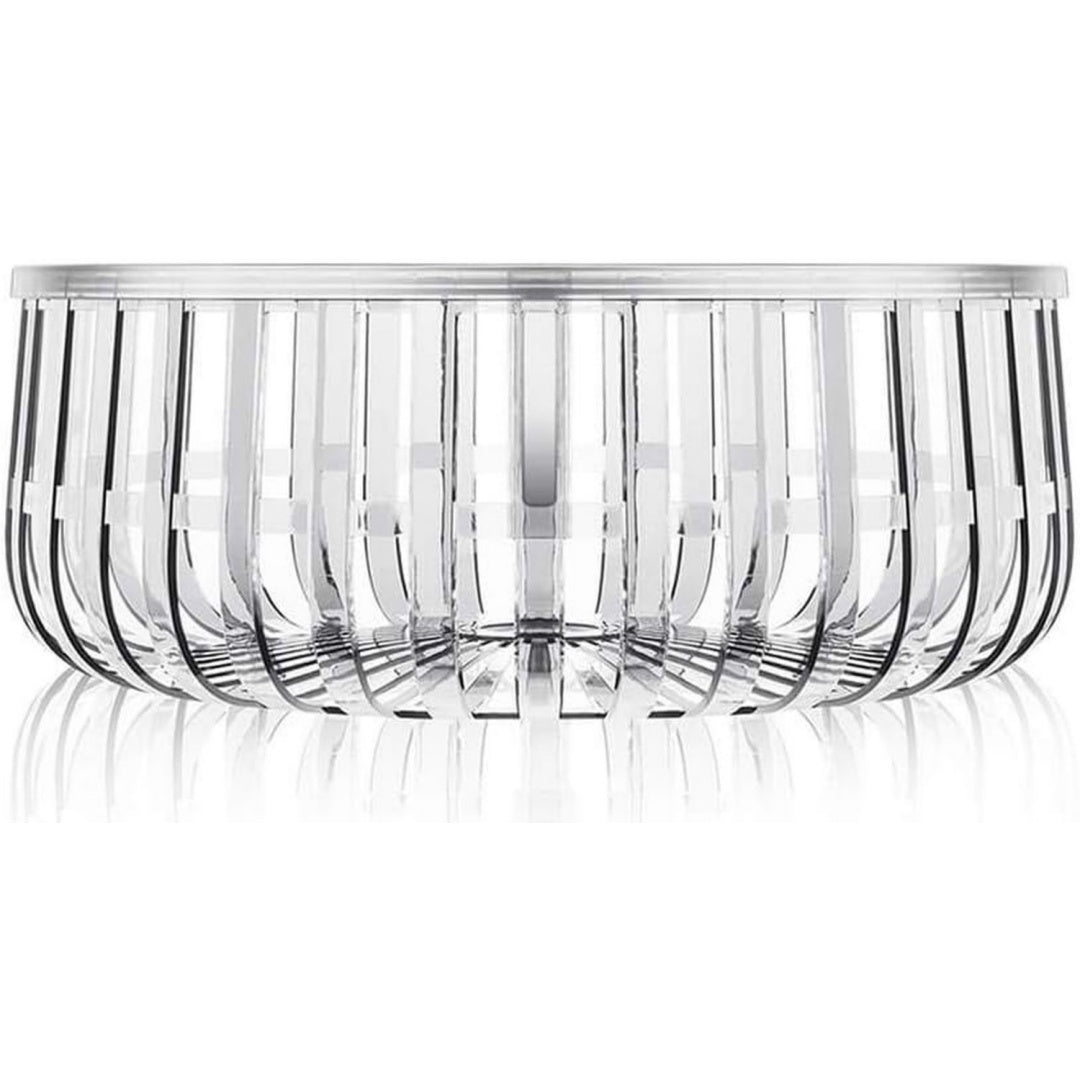 Set soggiorno con vano contenitore cristallo 61 X 21 cm